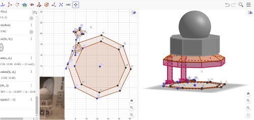 Figure 11. Showed how we demonstrated the modelling procedures of some parts of the ‘Sultan Hassan’ Mosque to the participants.