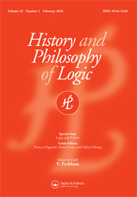 Cover image for History and Philosophy of Logic, Volume 45, Issue 1, 2024