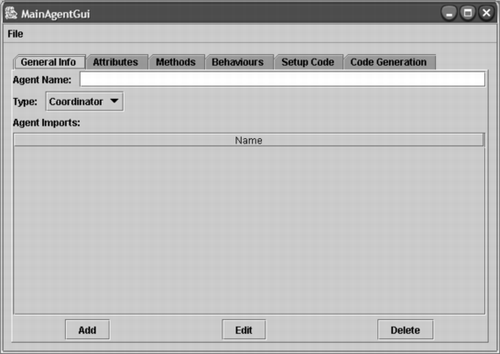 FIGURE 4 Central agent interface of the CGC.