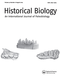 Cover image for Historical Biology, Volume 31, Issue 6, 2019