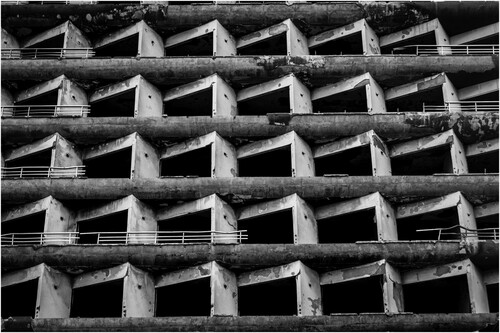 Figure 1. Abandoned hotel on the beachfront at Varosha (Photograph author's own).