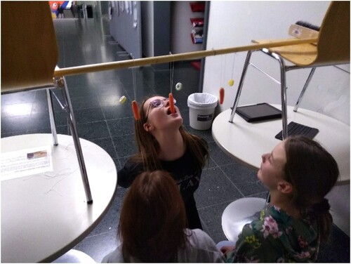 Figure 2. Eating in weightlessness.