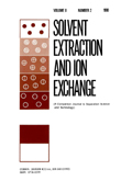 Cover image for Solvent Extraction and Ion Exchange, Volume 8, Issue 2, 1990