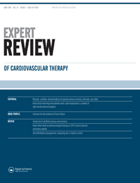 Cover image for Expert Review of Cardiovascular Therapy, Volume 14, Issue 6, 2016