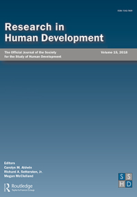 Cover image for Research in Human Development, Volume 15, Issue 1, 2018