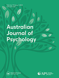 Cover image for Australian Journal of Psychology, Volume 74, Issue 1, 2022