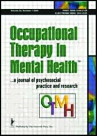 Cover image for Occupational Therapy in Mental Health, Volume 32, Issue 4, 2016