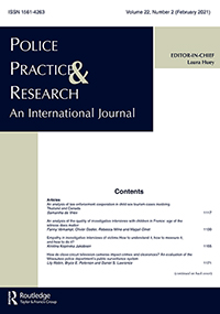 Cover image for Police Practice and Research, Volume 22, Issue 2, 2021