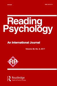 Cover image for Reading Psychology, Volume 38, Issue 8, 2017