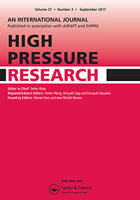 Cover image for High Pressure Research, Volume 37, Issue 3, 2017