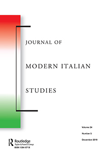 Cover image for Journal of Modern Italian Studies, Volume 24, Issue 5, 2019