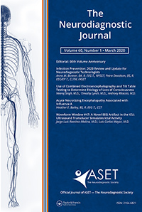 Cover image for The Neurodiagnostic Journal, Volume 60, Issue 1, 2020