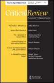 Cover image for Critical Review, Volume 25, Issue 2, 2013