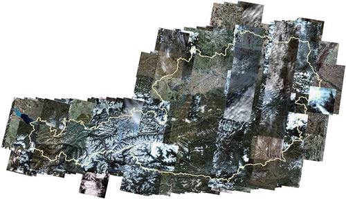 Figure 6. ZY-3 coverage of Austria (343 quick views)