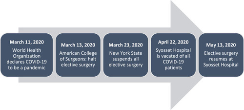 Figure 1 Timeline of events in New York State as epicenter of COVID-19 in the US.