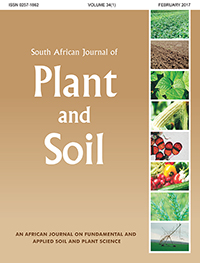 Cover image for South African Journal of Plant and Soil, Volume 34, Issue 1, 2017