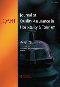 Cover image for Journal of Quality Assurance in Hospitality & Tourism, Volume 22, Issue 6, 2021