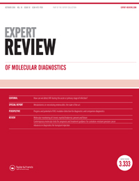 Cover image for Expert Review of Molecular Diagnostics, Volume 16, Issue 10, 2016