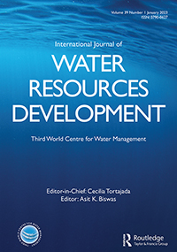 Cover image for International Journal of Water Resources Development, Volume 39, Issue 1, 2023