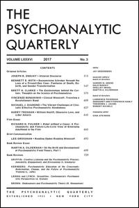 Cover image for The Psychoanalytic Quarterly, Volume 67, Issue 4, 1998