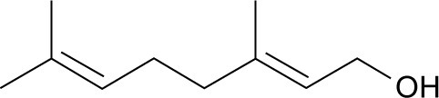 Figure 1 Chemical structure of geraniol.