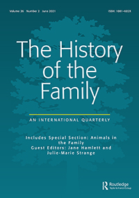 Cover image for The History of the Family, Volume 26, Issue 2, 2021