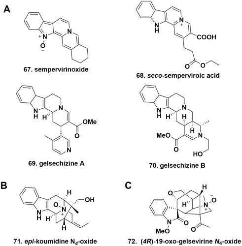 Figure 5. The chemical structures of novel koumine-type alkaloids.