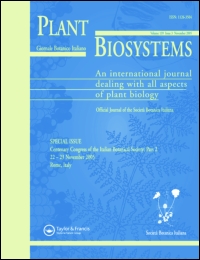 Cover image for Plant Biosystems - An International Journal Dealing with all Aspects of Plant Biology, Volume 146, Issue sup1, 2012