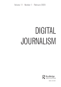 Cover image for Digital Journalism, Volume 11, Issue 1, 2023