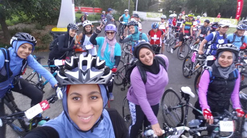 Figure 4. Celebrating the visibility of cycling sisters