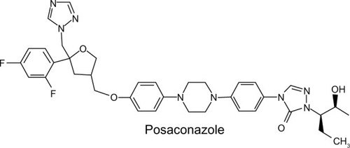 Figure 1 The structural formula of posaconazole.