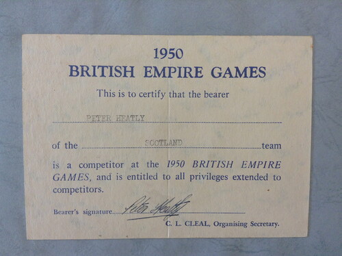 Figure 2. 1950 BEG Certificate.
