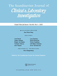 Cover image for Scandinavian Journal of Clinical and Laboratory Investigation, Volume 80, Issue 1, 2020