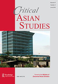 Cover image for Critical Asian Studies, Volume 47, Issue 2, 2015