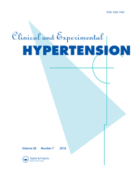 Cover image for Clinical and Experimental Hypertension, Volume 38, Issue 7, 2016