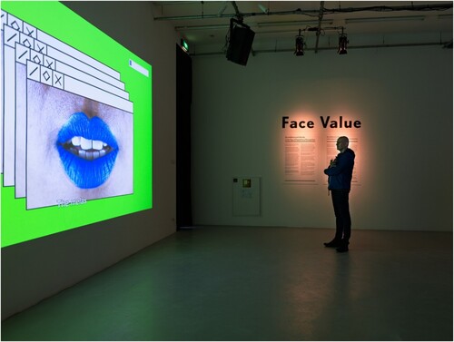 Figure 1. Installation shot Face Value at IMPAKT [Center for Media Culture]. © Pieter Kers | Beeld.nu.
