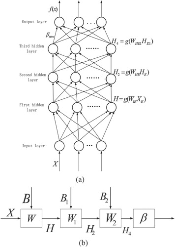 Figure 6. TELM flow and structure. (a) The work flow of the TELM. (b) The structure of the TELM.