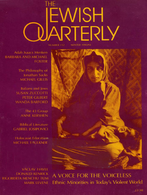 Cover image for Jewish Quarterly, Volume 40, Issue 4, 1993