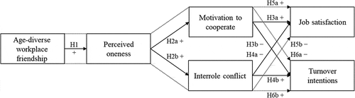 Figure 1. Conceptual Model on Self-Expansion through Age-Diverse Friendship at Work.