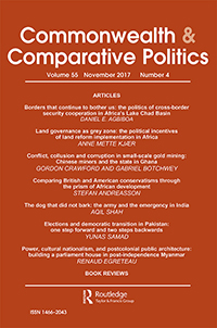Cover image for Commonwealth & Comparative Politics, Volume 55, Issue 4, 2017