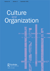 Cover image for Culture and Organization, Volume 28, Issue 5, 2022