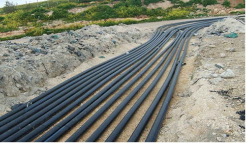 Figure 8. Gas collection piping system.