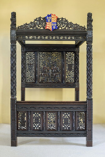 Fig. 11. The ‘Henry VII and Elizabeth of York Marriage Bed’Courtesy of The Langley Collection, Hexham