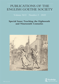 Cover image for Publications of the English Goethe Society, Volume 91, Issue 2, 2022