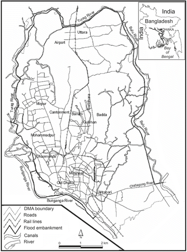 Figure 1. Dhaka: location map.