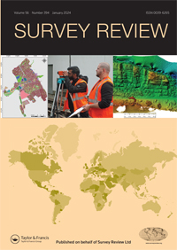 Cover image for Survey Review, Volume 56, Issue 394, 2024