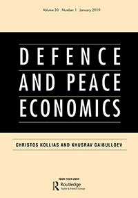 Cover image for Defence and Peace Economics, Volume 30, Issue 1, 2019