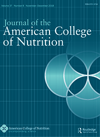 Cover image for Journal of the American Nutrition Association, Volume 37, Issue 8, 2018