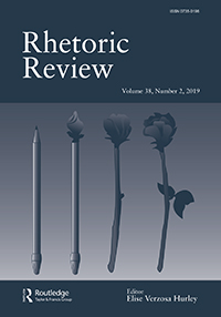 Cover image for Rhetoric Review, Volume 38, Issue 2, 2019