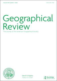 Cover image for Geographical Review, Volume 110, Issue 4, 2020